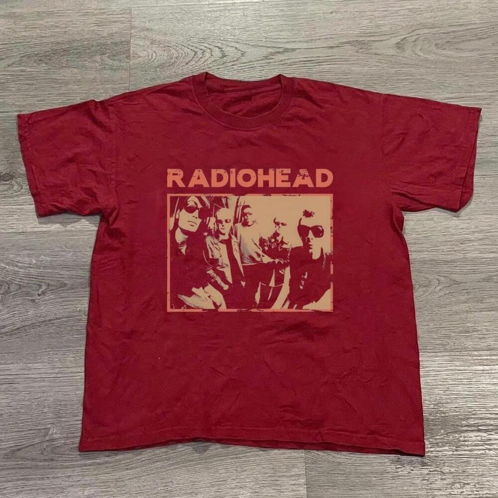 Red Radiohead Band Tee